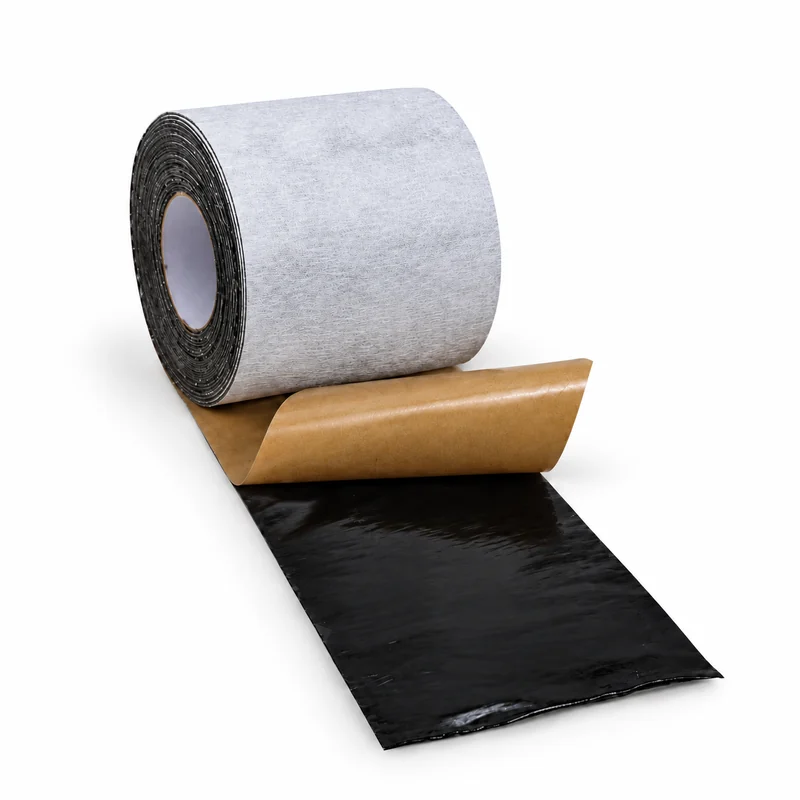 Fita butílica autoadesiva em tecido não tecido HDPE, rolo de 150 mm × 10 m